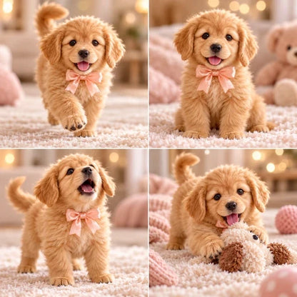 🎄 49% OFF – Golden Buddy™ Realistic  Golden Retriever Puppy